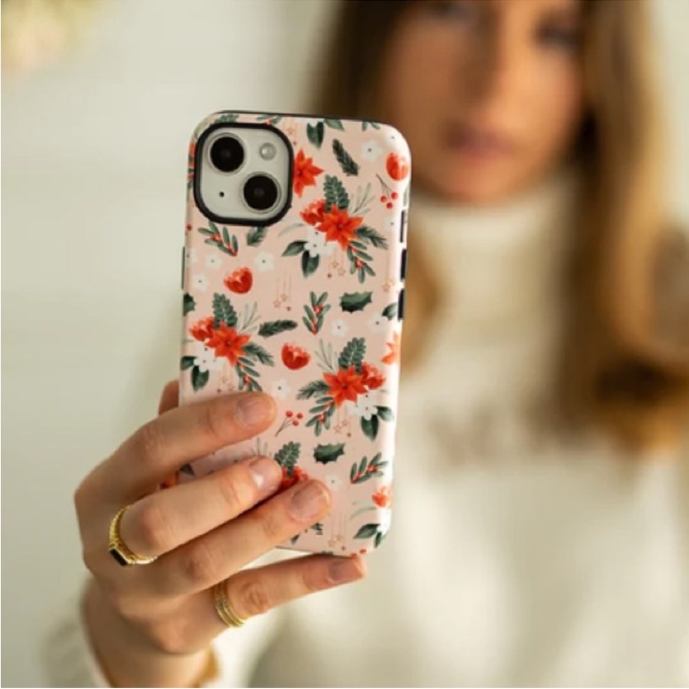 7/$20 KASE ME POINSETTIA BEIGE PHONE CASE for iPhone 13 Pro